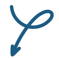 Flecha señalando oferta anual